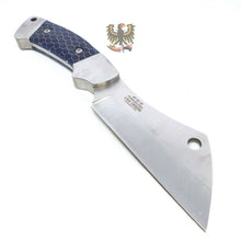 Load image into Gallery viewer, MTECH COOL HUNTING FIXED BLADE KNIFE WITH BLUE C-TEK HANDLE
