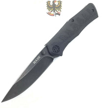 Load image into Gallery viewer, RUGER BY CRKT CRACK-SHOT COMPACT ASSISTED FOLDING KNIFE 3.38 BLACK STONEWASHED