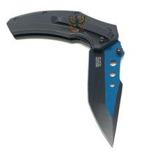 Load image into Gallery viewer, LINERLOCK STAINLESS DROP POINT BLADE WITH BLACK ABS HANDLE EVERYDAY CARRY KNIFE
