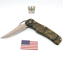 Load image into Gallery viewer, BEAR &amp; SON 9112 CAMOUFLAGE ALUMINUM HANDLES LINERLOCK FOLDING POCKET KNIFE