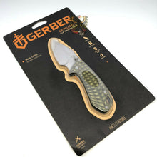 Load image into Gallery viewer, GERBER KETTLEBELL FRAMELOCK STAINLESS BLADE KNIFE WITH GREEN ALUMINUM HANDLE