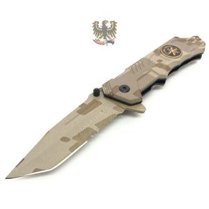 TAC FORCE SPEED ASSISTED OPENING PART TANTO POINT LINERLOCK FOLDING KNIFE