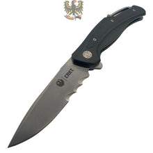Load image into Gallery viewer, RUGER BY CRKT WINDAGE LINERLOCK FOLDING KNIFE WITH GRAY TEXTURED ALUMINUM HANDLE
