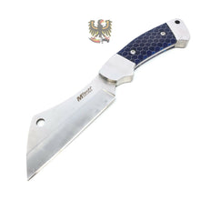 Load image into Gallery viewer, MTECH COOL HUNTING FIXED BLADE KNIFE WITH BLUE C-TEK HANDLE
