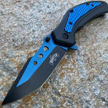 Load image into Gallery viewer, LINERLOCK STAINLESS DROP POINT BLADE WITH BLACK ABS HANDLE EVERYDAY CARRY KNIFE