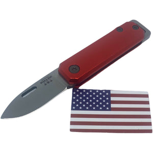 BEAR & SON SMALL SLIP JOINT EVERY DAY CARRY POCKET KNIFE RED