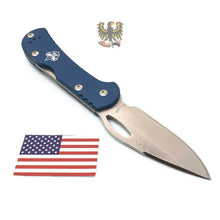 Load image into Gallery viewer, BUCK KNIVES MINI SPITFIRE BSA LOCKBACK FOLDING POCKET KNIFE BLUE ALUMINIUM HANDL