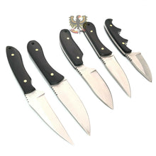 Load image into Gallery viewer, RITE EDGE FIVE PIECE SET FIXED BLADE KNIFE COOL KNIVES