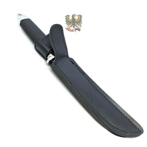 MISCELLANEOUS FIXED BLADE KNIFE NEW BLACK DRAGON TANTO CAMPING KNIFE RUBBER GRIP