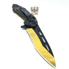 Load image into Gallery viewer, LINERLOCK ASSISTED OPENING EVERYDAY CARE KNIFE WITH ANODIZED ALUMINUM HAND MTECH