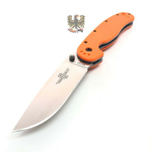 Load image into Gallery viewer, ONTARIO RAT I LINERLOCK ORANGE D2 VERY SHARP COOL KNIFE