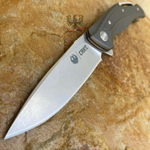 Load image into Gallery viewer, RUGER BY CRKT  LINERLOCK FOLDING SHARP KNIFE WITH GRAY TEXTURED ALUMINUM HANDLE