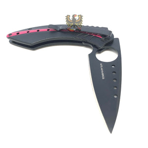 EVOLUTION RED ASSISTED OPENING LINERLOCK FOLDING EVERYDAY CARRY POCKET KNIFE