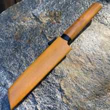 Load image into Gallery viewer, KANETSUNE  KAMA-GATA FRUIT KNIFE WITH WILD CHERRY WOODEN HANDLE