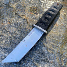 Load image into Gallery viewer, COLD STEEL MINI JAPANESE FIXED BLADE KNIFE BLACK KRAY-EX HANDLE TANTO PLAIN EDGE