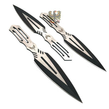Load image into Gallery viewer, COMBAT READY KNIVES 114 THROWING KNIFE SET SATIN &amp; BLACK FINISH