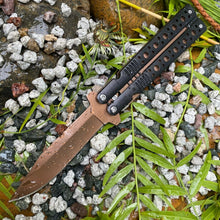 Load image into Gallery viewer, LINERLOCK ASSISTED OPENING ROSE GOLD POCKET KNIFE BLACK HANDLE