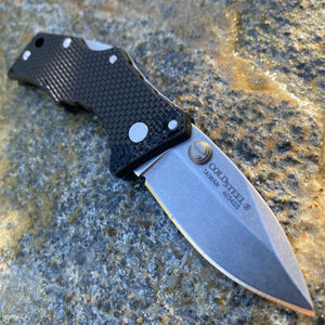COLD STEEL  MICRO RECON 1 SPEAR POINT FOLDING KNIFE 2"  STONEWASHED PLAIN BLADE