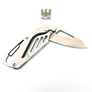 RITE EDGE FRAMELOCK STAINLESS STEEL BLADE STAINLESS HANDLE COOL POCKET KNIFE