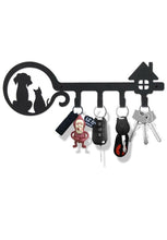 Load image into Gallery viewer, UptoBillions Decorative Wall Mounted Iron Key Holder, 11 inch with 4 Key Hooks