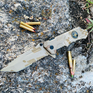 TAC FORCE SPEED ASSISTED OPENING PART TANTO POINT LINERLOCK FOLDING KNIFE