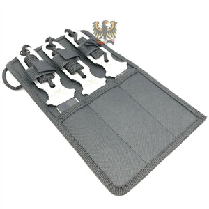 FROST CUTLERY THROWING SET FIXED BLADE KNIFE BLACK CORD WRAPPED HANDLE SET OF 3