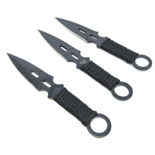Load image into Gallery viewer, THREE PIECE THROWING SET FIXED BLADE COOL KNIFE