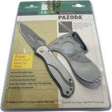 Load image into Gallery viewer, CRKT PAZODA FRAME LOCK EVERY DAY CARRY POCKET KNIFE + EAT&#39;N TOOL