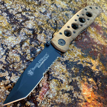 Load image into Gallery viewer, SMITH &amp; WESSON EXTREMEOPS SERRATED TANTO POINT LINERLOCK FOLDING POCKET KNIFE