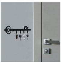 Load image into Gallery viewer, Pricuitie Decorative Wall Mounted Iron Key Holder, 11 inch with 4 Key Hooks