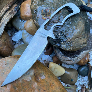 STAINLESS SKELETONIZED HUNTER RESCUE COMBAT SHARP FIXED BLADE KNIFE