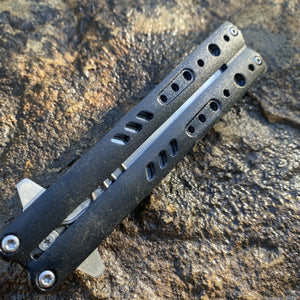 LINERLOCK ASSISTED OPENING BLACK ALUMINUM HANDLE SATIN FINISH STAINLESS BLADE