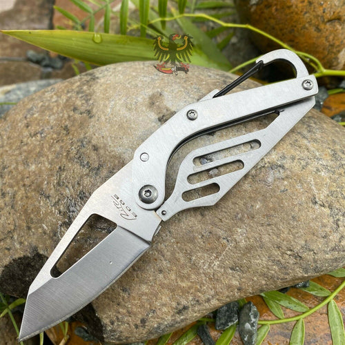 RITE EDGE FRAMELOCK STAINLESS STEEL BLADE STAINLESS HANDLE COOL POCKET KNIFE