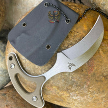 Load image into Gallery viewer, COMBAT READY NECK KNIFE G-10 HANDLE BEADED CHAIN FULL TANG