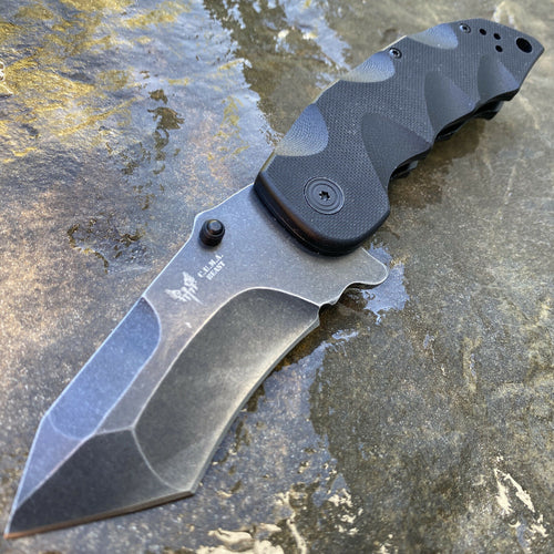 COMBAT READY CUMA BEAST TANTO POINT LINERLOCK FOLDING EDC POCKET KNIFE