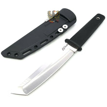 Load image into Gallery viewer, COLD STEEL 17T KOBUN FIXED TANTO BLADE KNIFE WITH BLACK CHECKERED KRATON HANDLE