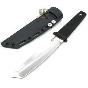 COLD STEEL 17T KOBUN FIXED TANTO BLADE KNIFE WITH BLACK CHECKERED KRATON HANDLE