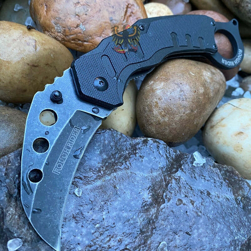 KARAMBIT ASSISTED OPENING  LINERLOCK FOLDING  MILITARY STYLE SHARP  POCKET KNIFE