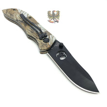 Load image into Gallery viewer, ELK RIDGE LINERLOCK FOLDING POCKET KNIFE CAMO FINISH ALUMINUM HANDLES