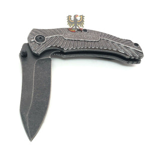 SMITH & WESSON STONEWASH FINISH BLADE LINERLOCK FOLDING EVERY DAY  POCKET KNIFE