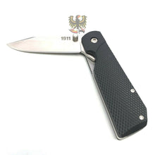 Load image into Gallery viewer, COLD STEEL 1911 LINER LOCK FLIPPER KNIFE BLACK GRIV EX HANDLE
