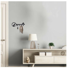 Load image into Gallery viewer, UptoBillions Decorative Wall Mounted Iron Key Holder, 11 inch with 4 Key Hooks