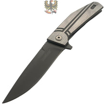Load image into Gallery viewer, KERSHAW NURA FLIPPER 3&quot; PLAIN FRAMELOCK SHARP KNIFE, STAINLESS STEEL HANDLES