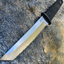 Load image into Gallery viewer, KOBUN LIGHT WEIGHT BOOT KNIFE FIXED 5.5&quot; TANTO SERRATED BLADE, KRAY-EX HANDLE