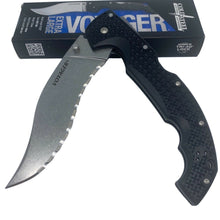Load image into Gallery viewer, COLD STEEL VOYAGER VAQUERO FOLDING KNIFE 5.5&quot; JAPANESE AUS-10A STONEWASHED BLADE