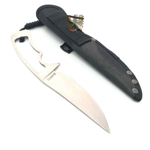 STAINLESS SKELETONIZED HUNTER RESCUE COMBAT SHARP FIXED BLADE KNIFE