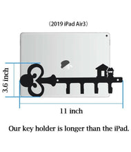 Load image into Gallery viewer, Pricuitie Decorative Wall Mounted Iron Key Holder, 11 inch with 4 Key Hooks