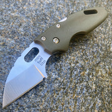 Load image into Gallery viewer, COLD STEEL MINI TUFF LITE FOLDING KNIFE WHARNC LIFFE BLADE OD GREEN GRIV-EX HAND