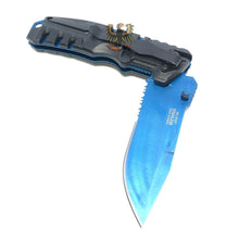 Load image into Gallery viewer, LINERLOCK STAINLESS DROP POINT BLADE WITH BLACK  HANDLE HANDLE EVERY DAY CARRY