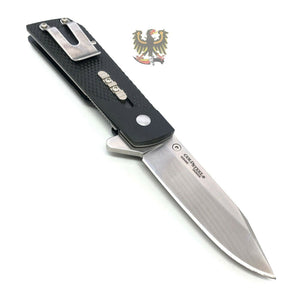 COLD STEEL 1911 LINER LOCK FLIPPER KNIFE BLACK GRIV EX HANDLE